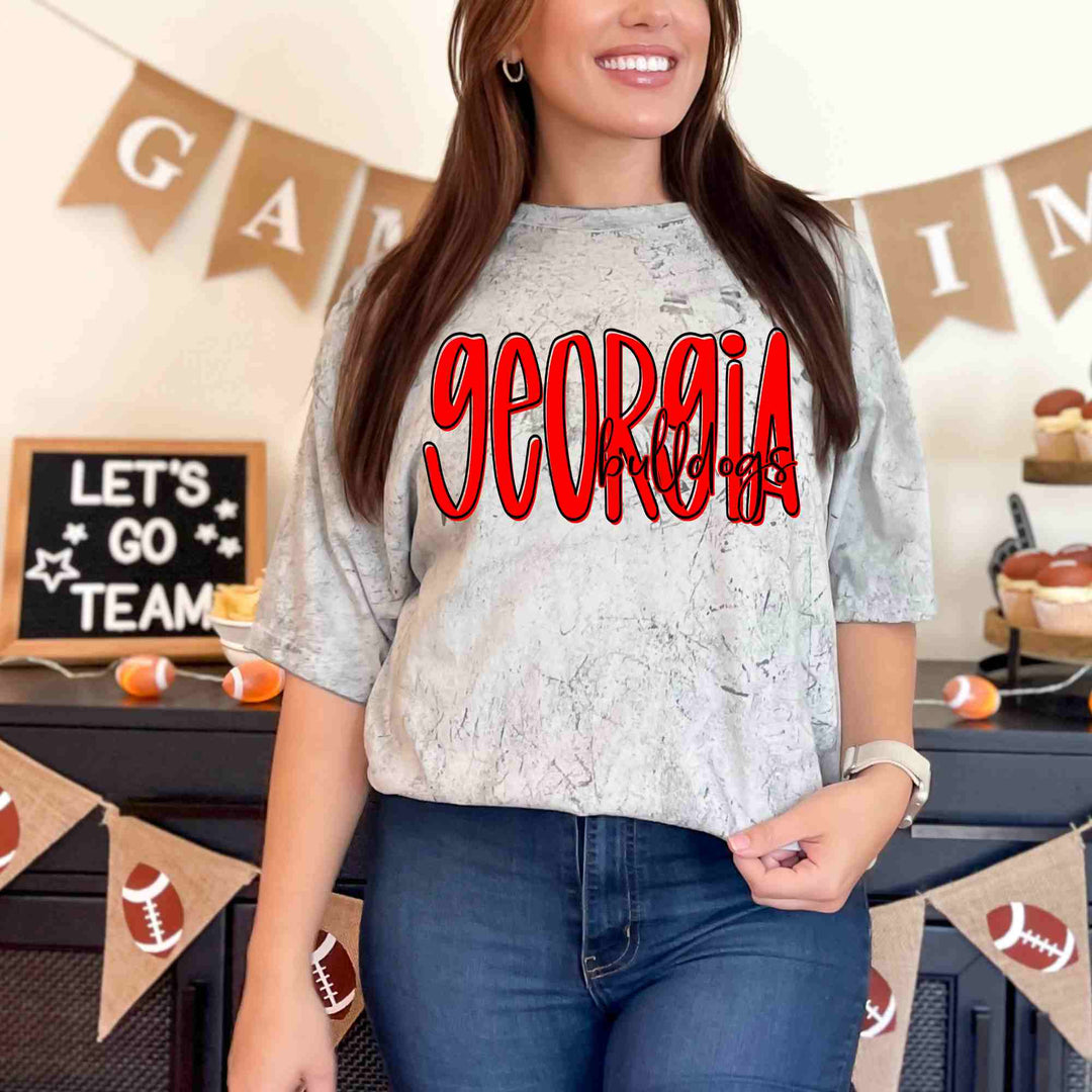 GO DAWGS GEORGIA BULLDOGS GANG SHEET 22.5"X60"