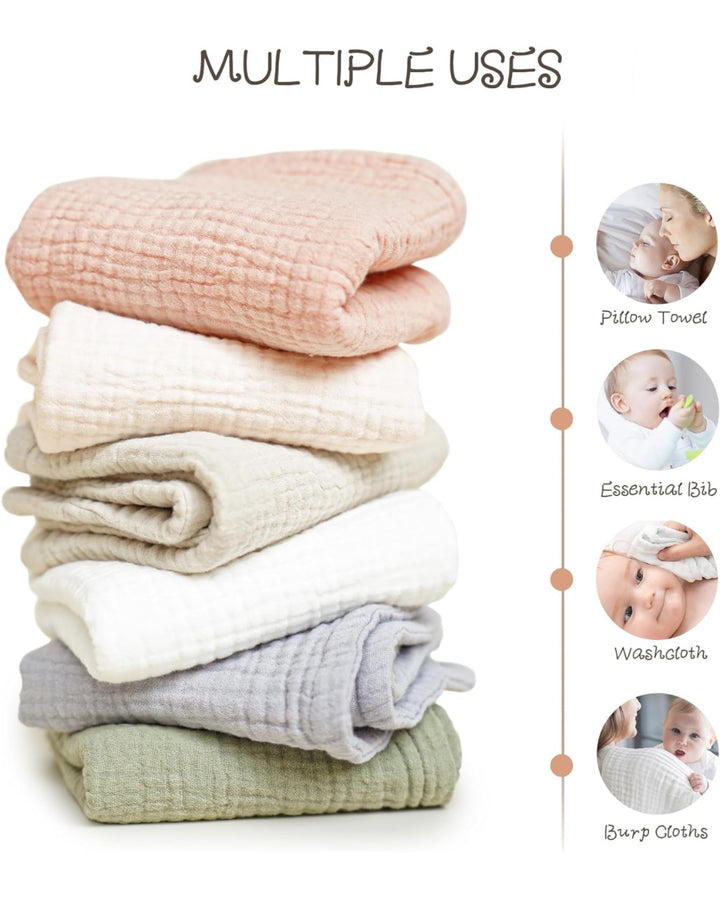 Baby Burp Cloth with Name Embroidered