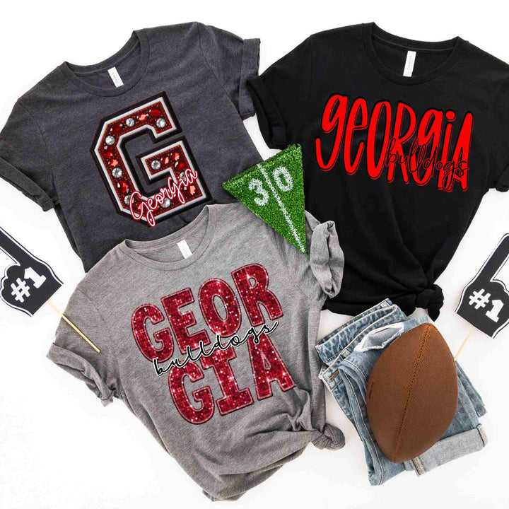 GO DAWGS GEORGIA BULLDOGS GANG SHEET 22.5"X60"