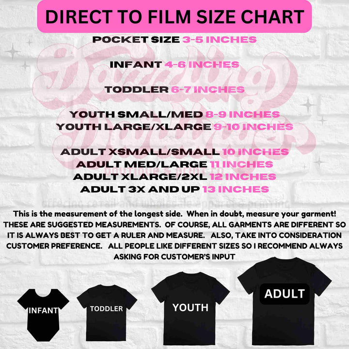 DTF - Build Your Own Gang Sheet DIRECT TO FILM