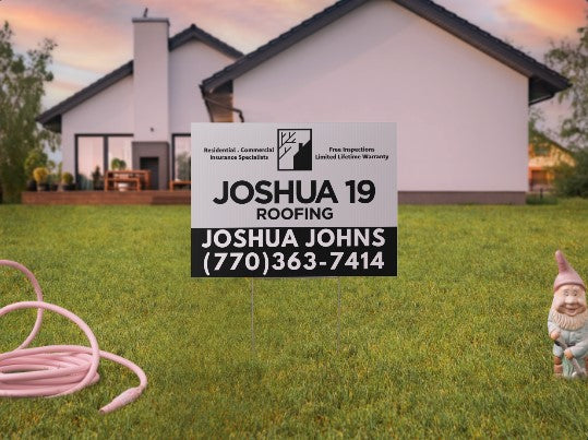 CUSTOM YARD SIGNS WITH OR WITHOUT STAKES