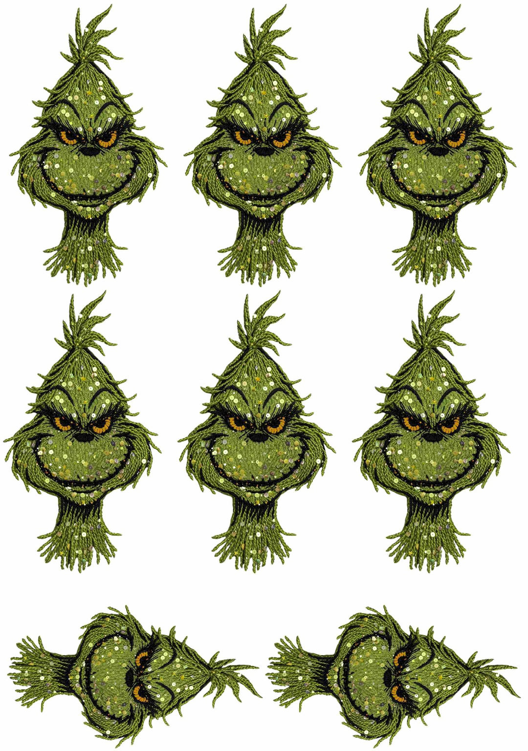 GREEN AND MEAN GANG SHEET 22.5"X32