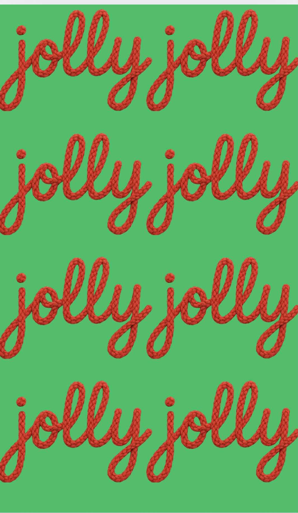 Jolly Jolly Red Embroidered Script premade DTF gang sheet, 22.5" x 32"