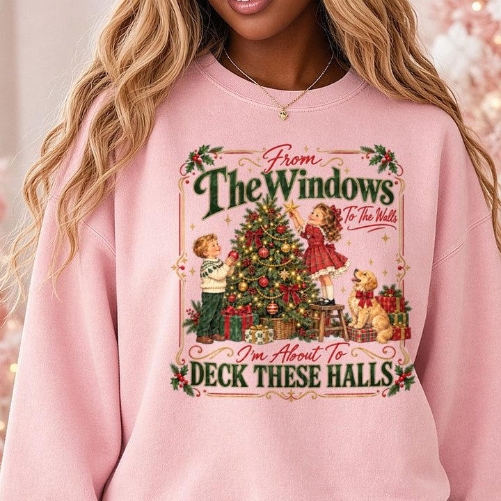 To The Window To The Wall DTF transfer shown on a Comfort Colors sweatshirt