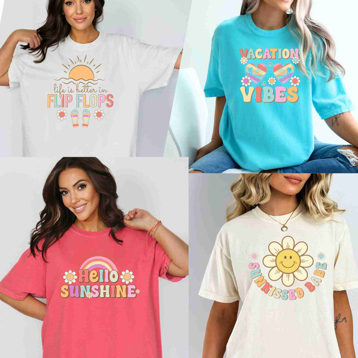 vacay mode  vacation vibes  t shirt transfers  sweet summer time  sunshine on my mind  sunshine and good vibes  sunkissed babe  sun salt sand  summer vibes  summer lovin  summer 2024  stay cool  peace love sunshine  life is better in flip flops  hello sunshine  hello summer 2024  hello summer  florida vacation t shirt  DTF GANG SHEET  direct to film