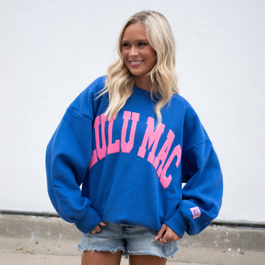 LM-SW-1007 Royal/Pink Puff: Royal/Pink / Large