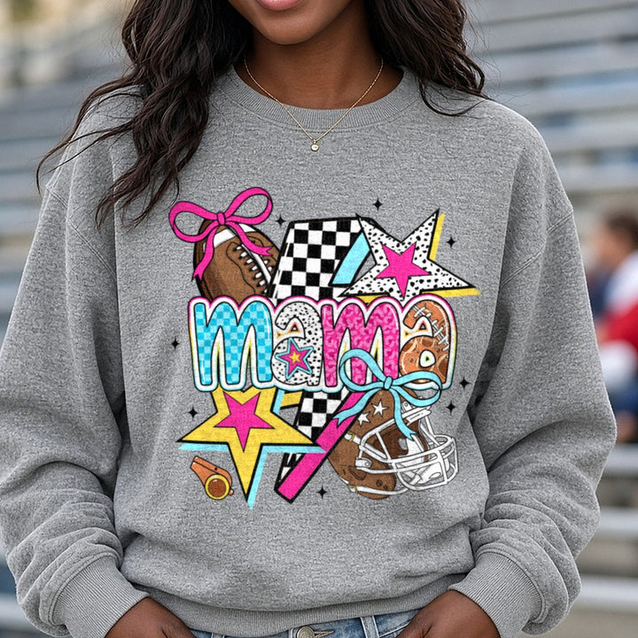 Game Day Football Retro DTF transfer shown on a Comfort Colors sweatshirt