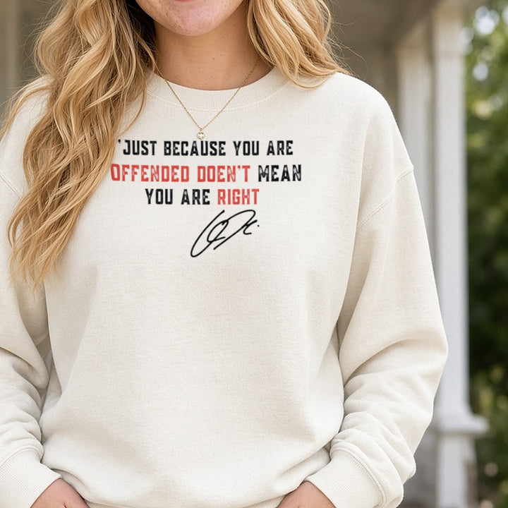 Charlie Kirk Freedom Turning Point DTF transfer shown on a Comfort Colors sweatshirt