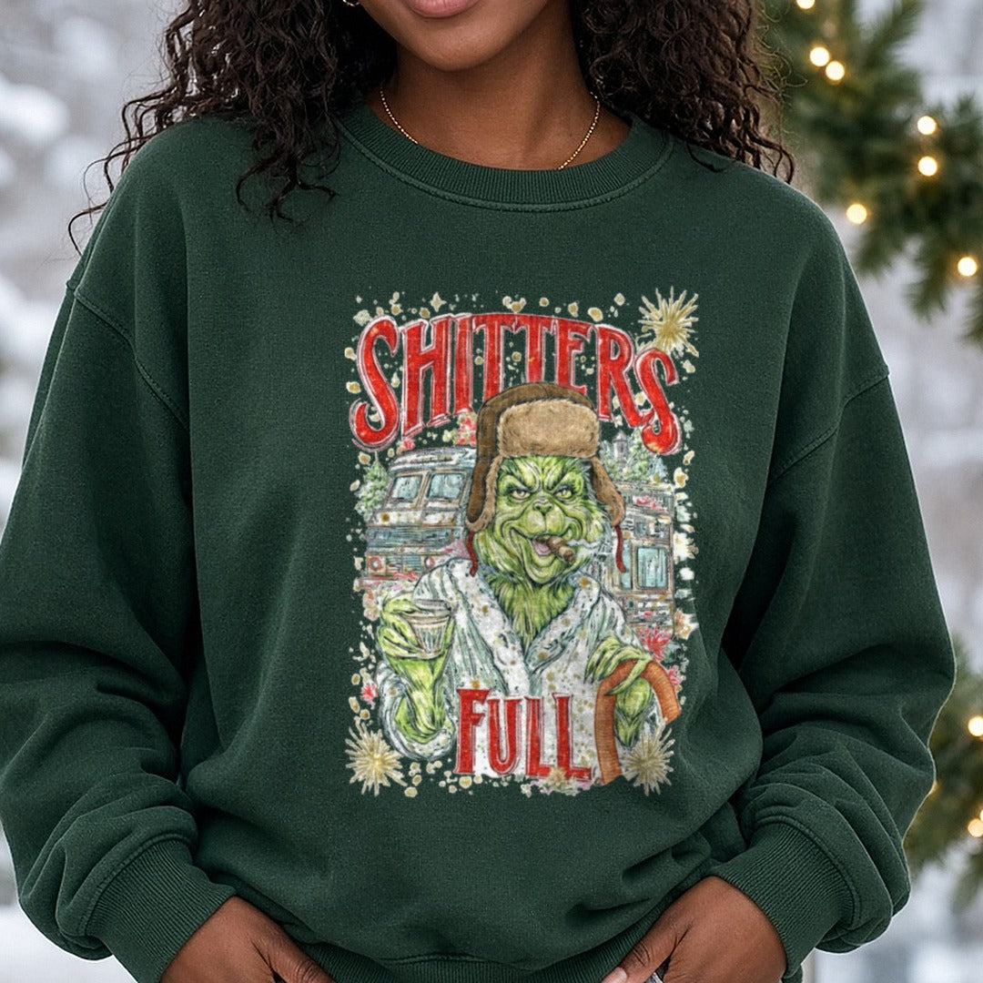 Hey Clark DTF transfer shown on a Comfort Colors sweatshirt