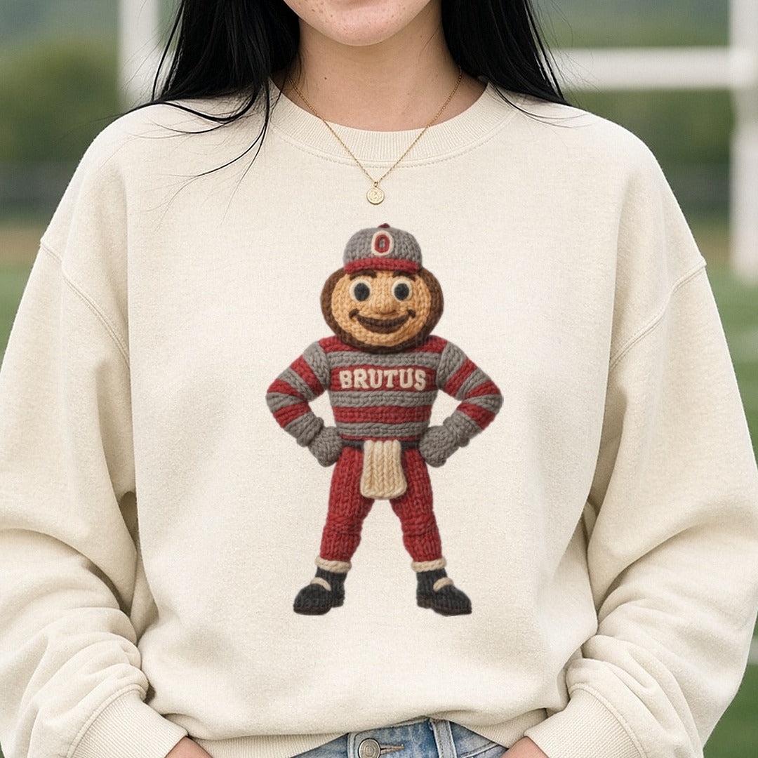 Ohio State Buckeyes DTF transfer shown on a Comfort Colors sweatshirt