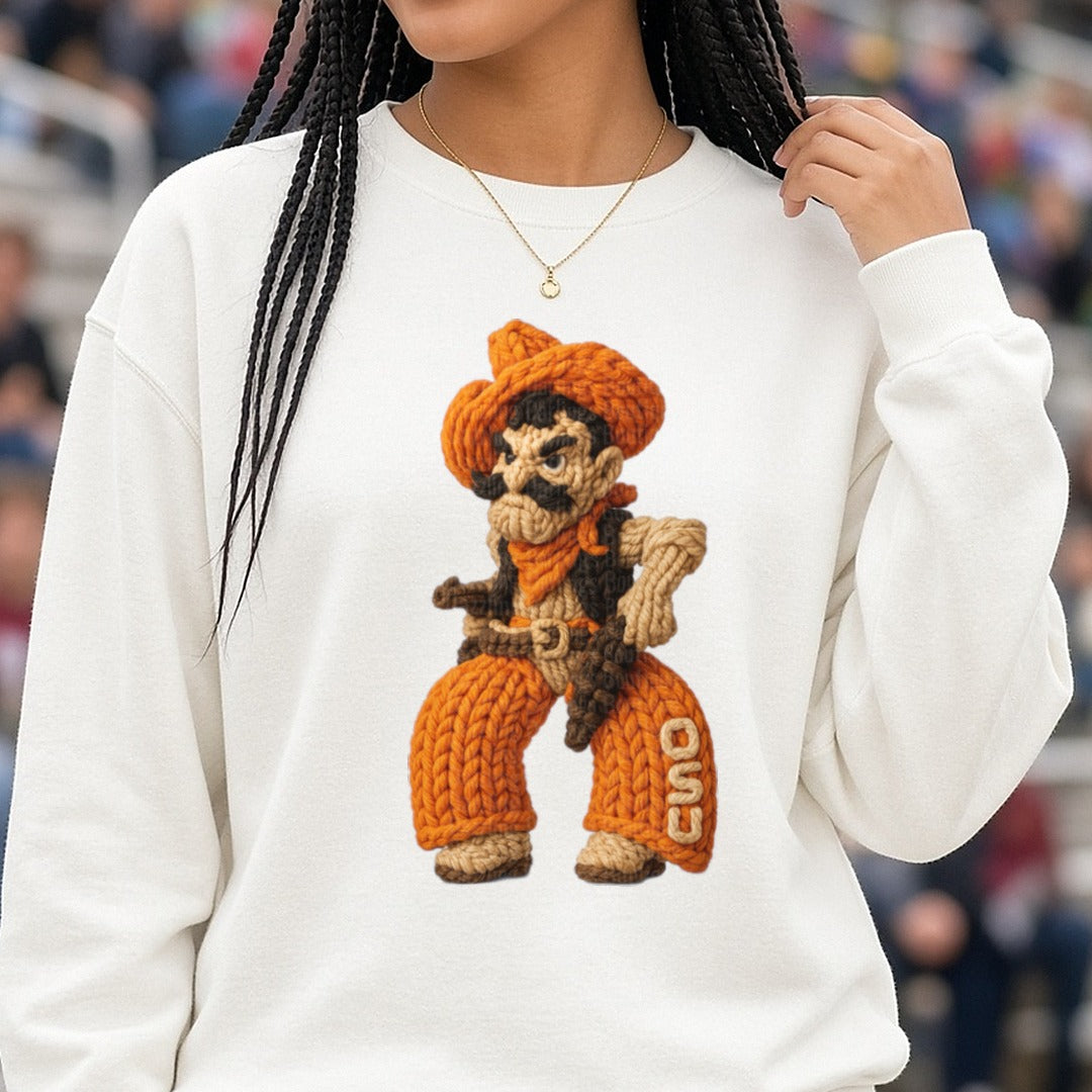 OSU pistol DTF transfer shown on a Comfort Colors sweatshirt