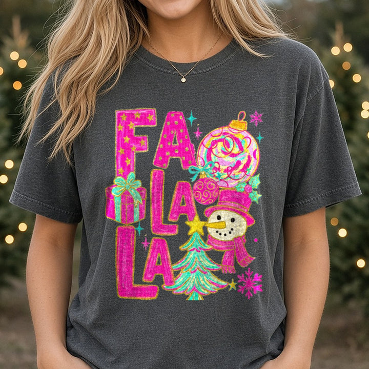 Falala DTF transfer shown on a Comfort Colors tee