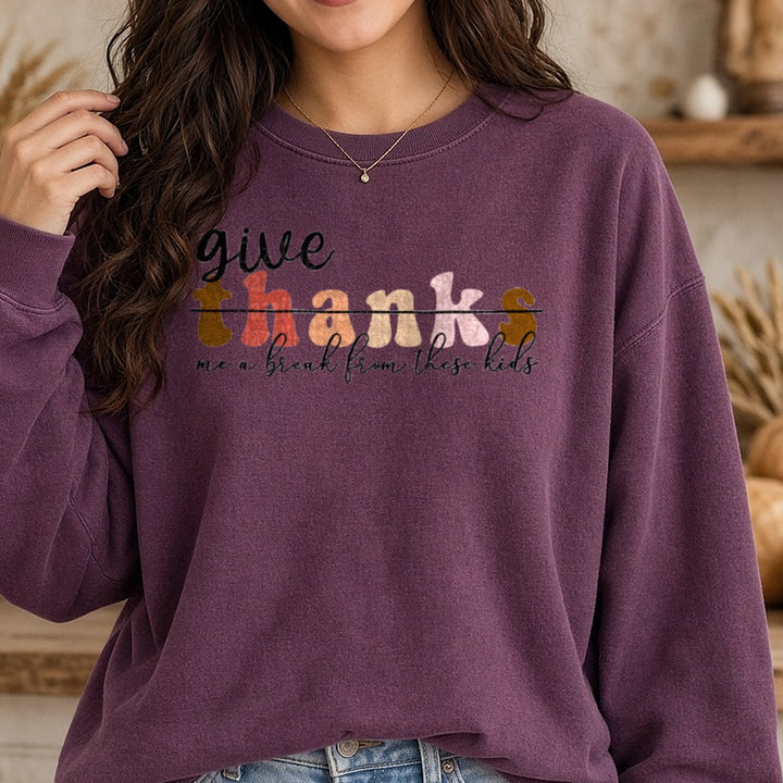Img 6114 DTF transfer shown on a Comfort Colors sweatshirt