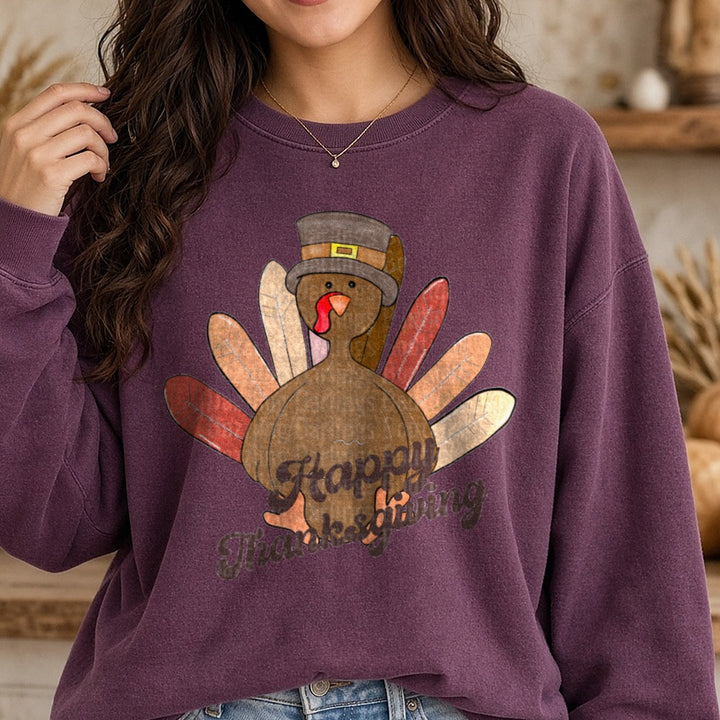 Img 6108 DTF transfer shown on a Comfort Colors sweatshirt