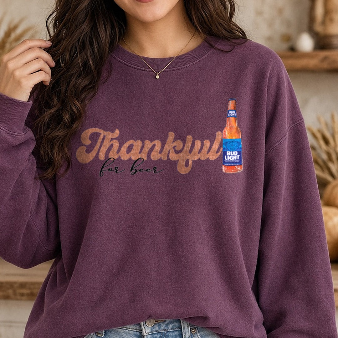 Img 6100 DTF transfer shown on a Comfort Colors sweatshirt