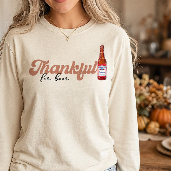 Img 6099 DTF transfer shown on a Comfort Colors long sleeve tee