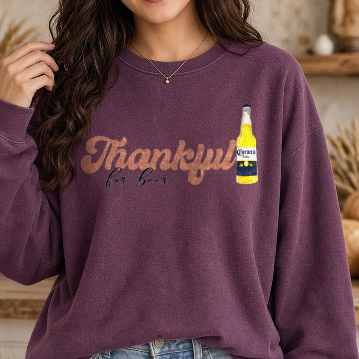 Img 6097 DTF transfer shown on a Comfort Colors sweatshirt