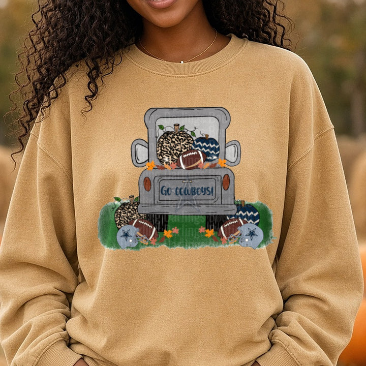 Img 5913 DTF transfer shown on a Comfort Colors sweatshirt