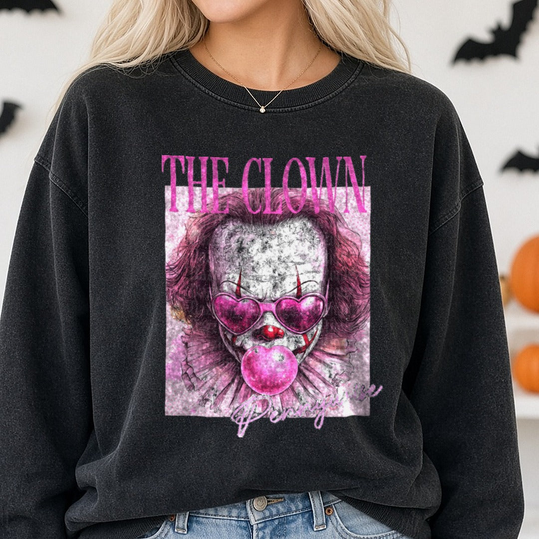 pennydesign3 DTF transfer shown on a Comfort Colors sweatshirt