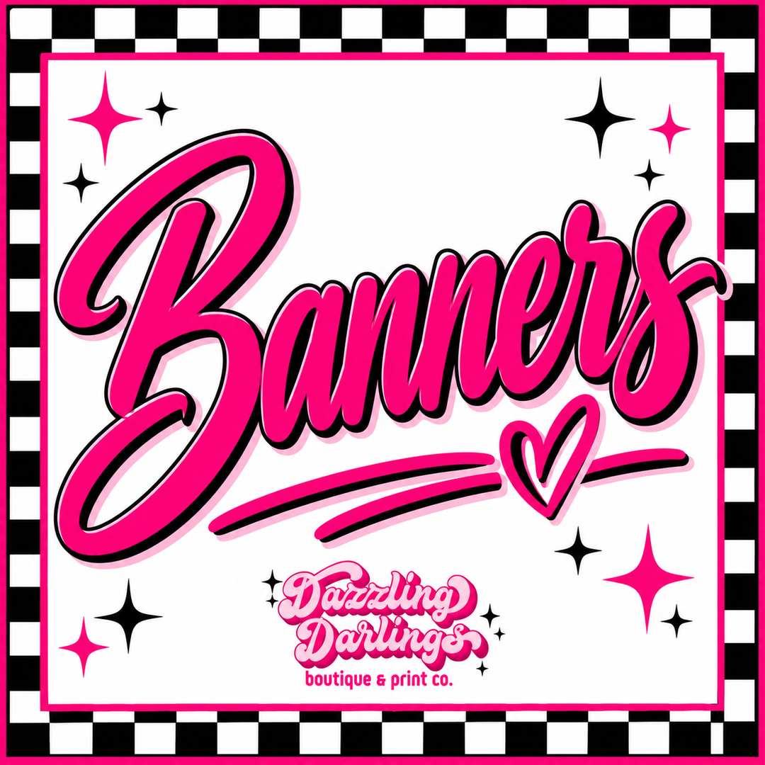 Outdoor or Indoor Banner for Sports, School, Birthdays, Business
