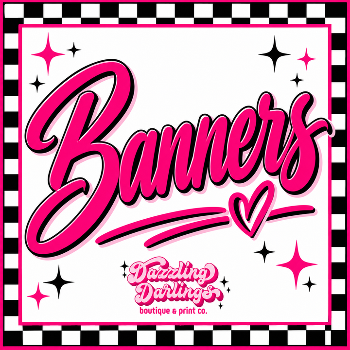 Outdoor or Indoor Banner for Sports, School, Birthdays, Business