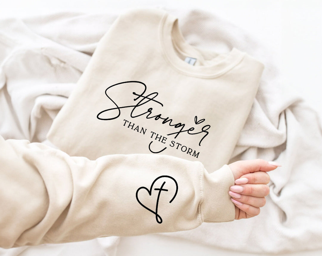 Sweatshirt with sleeve print