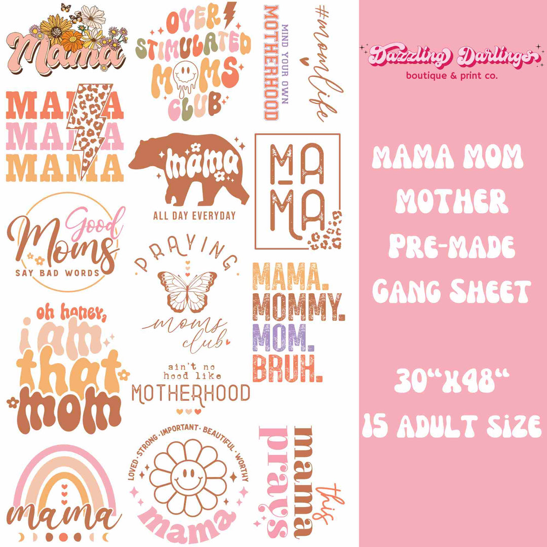 DTF GANG SHEET  DTF  CUSTOM TSHIRT PRINT  CLEAR FILM TRANSFER EASTER  CLEAR FILM TRANSFER  MOM GANG SHEET  MOTHER GANG SHEET  MOTHERS DAY DTF  MOTHER TRANSFER  MOTHER TSHIRT  MAMA TSHIRT  CLEAR FILM TRANSFER MOTHER