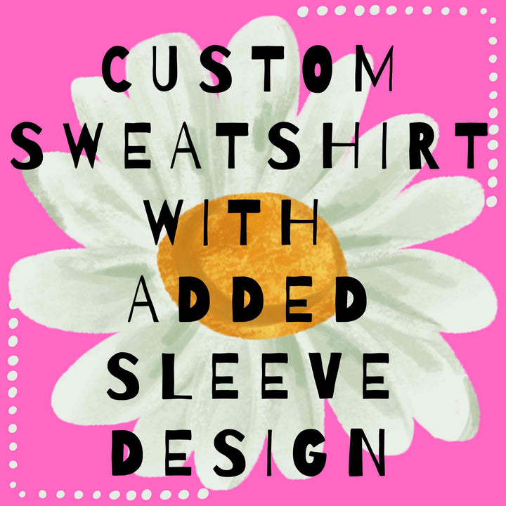 Sweatshirt with sleeve print