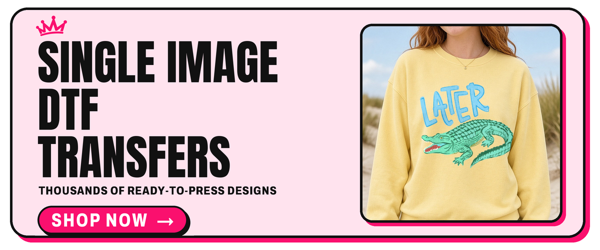 Single Image DTF Transfers - shop now (desktop slide)