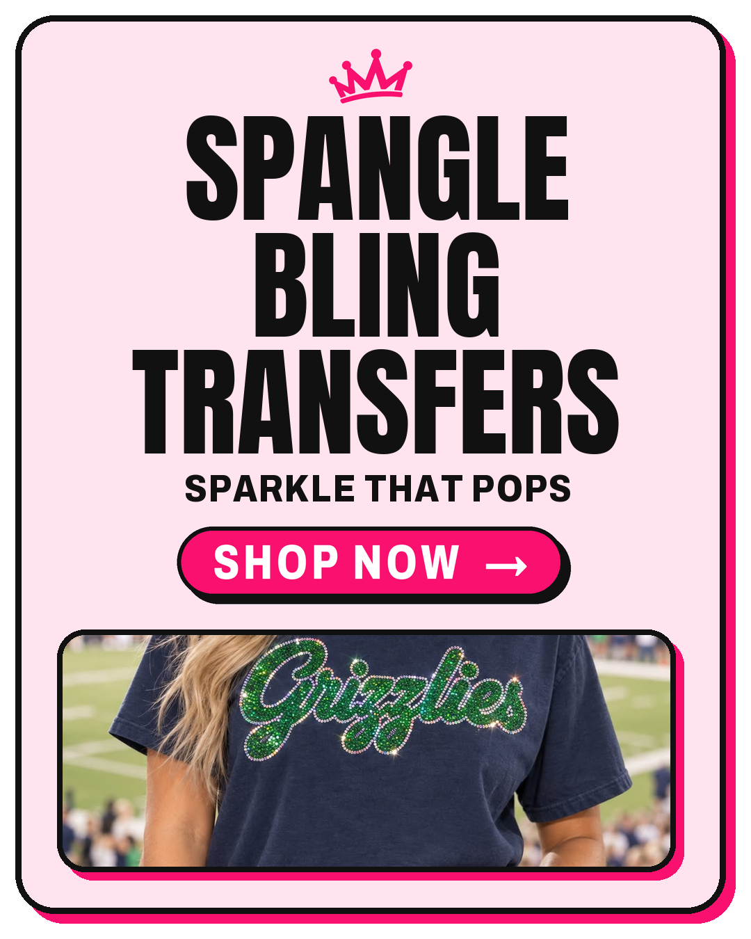 Spangle Bling Transfers - shop now (mobile slide)