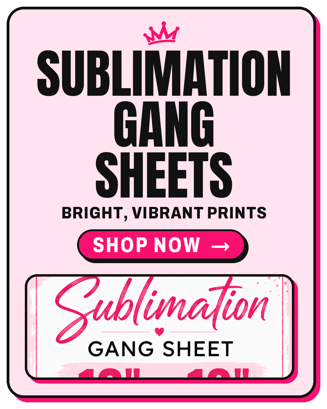 Sublimation Transfers - shop now (mobile slide)