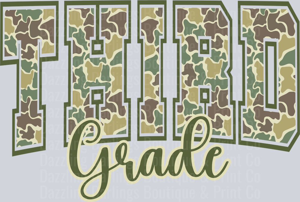 THIRD GRADE CAMO