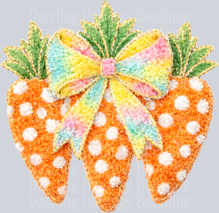 FAUX YARN EASTER CARROTS TRIO