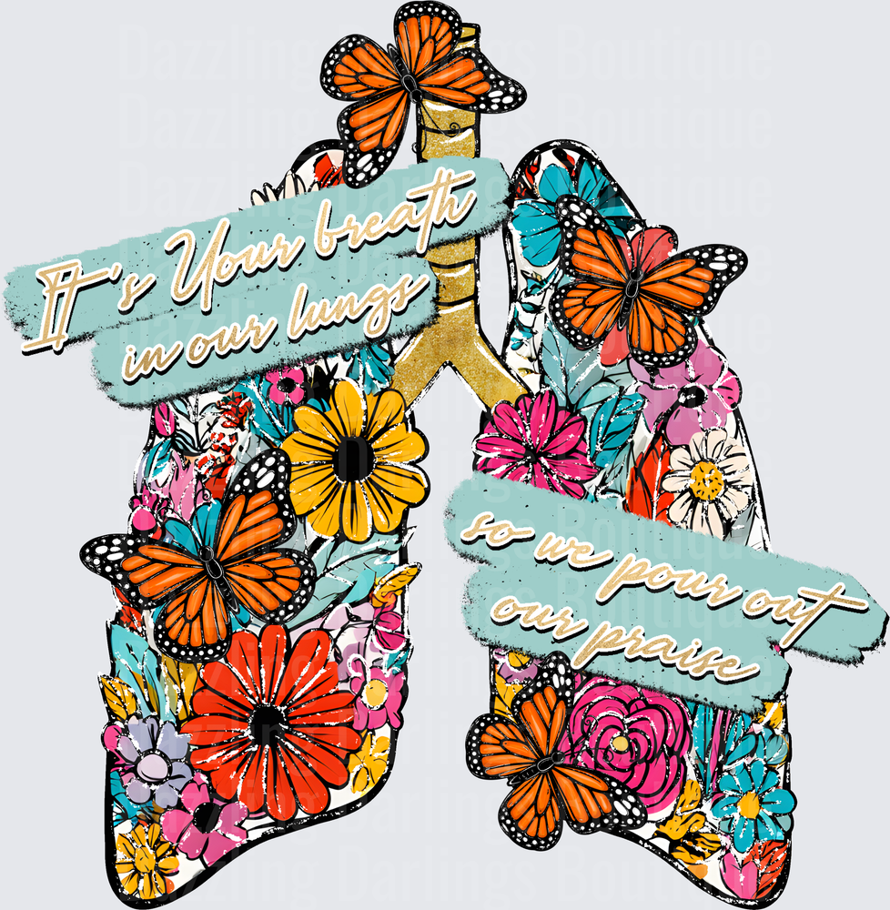 Floral Lungs Monarch Butterflies It's Your Breath In Our Lungs