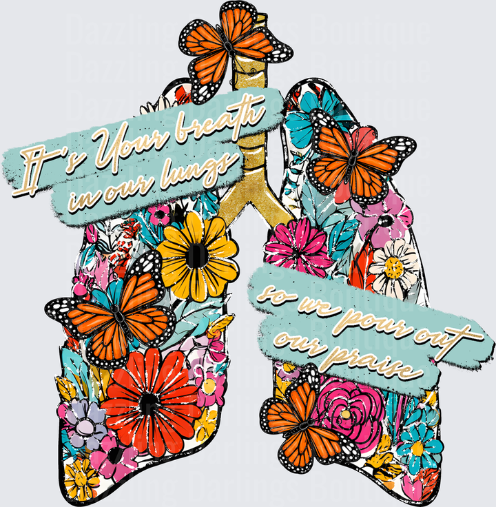 Floral Lungs Monarch Butterflies It's Your Breath In Our Lungs