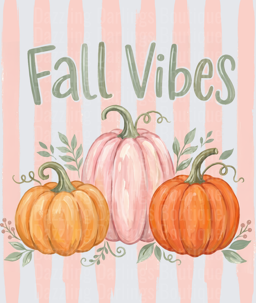 Pink Striped Fall Vibes