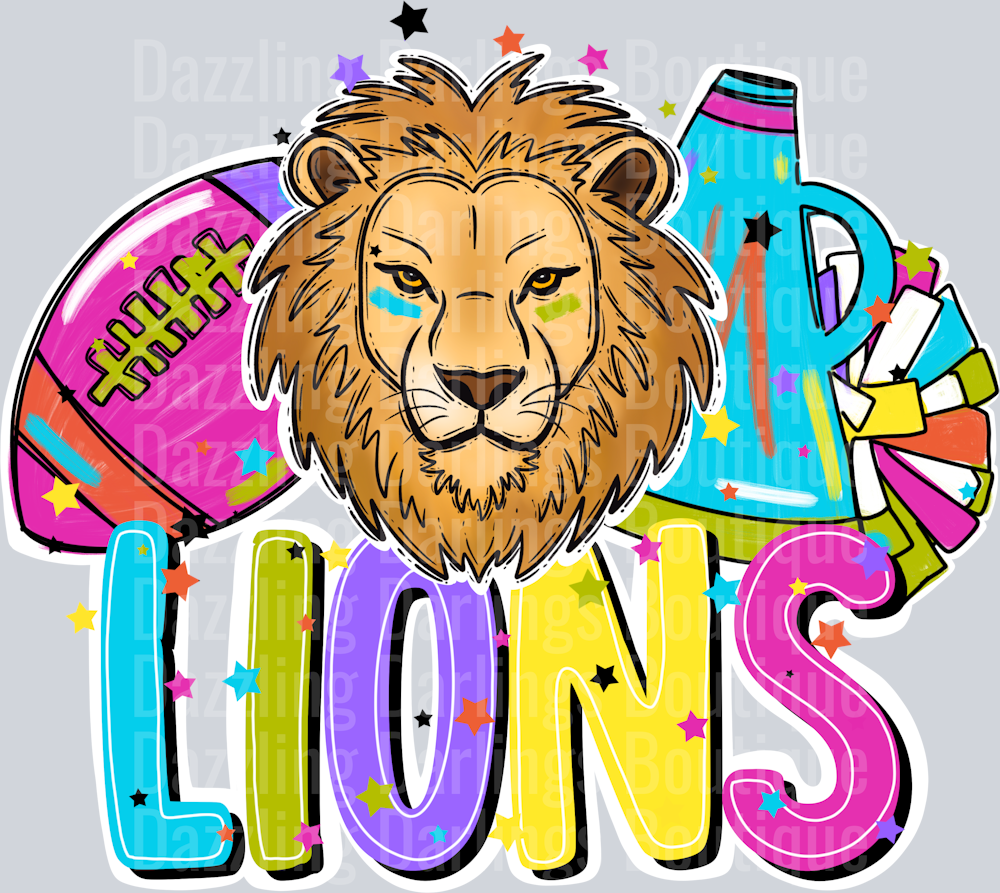 LIONS FOOTBALL CHEER BRIGHT