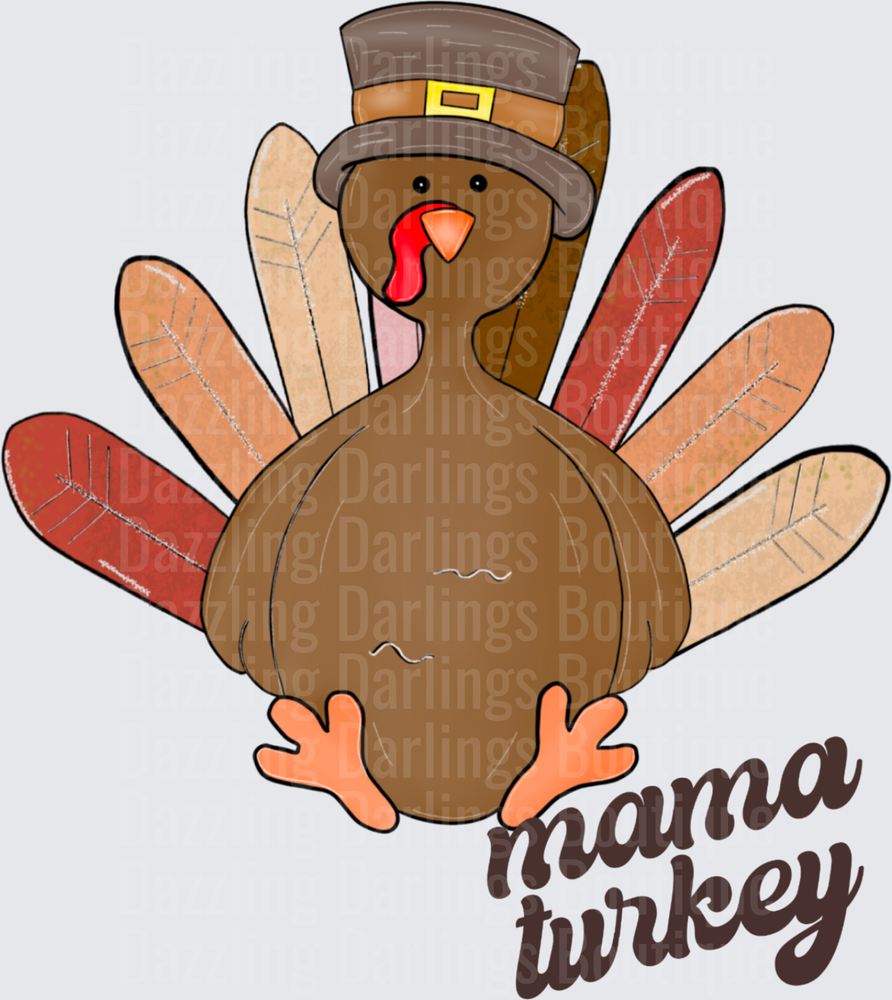 Mama Turkey Pilgrim Hat Thanksgiving