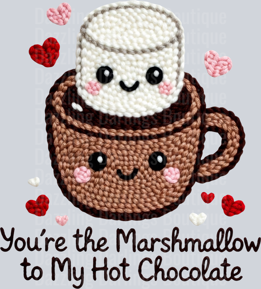 Latch Hook Funny Food Marshmallow to my Hot Chocolate