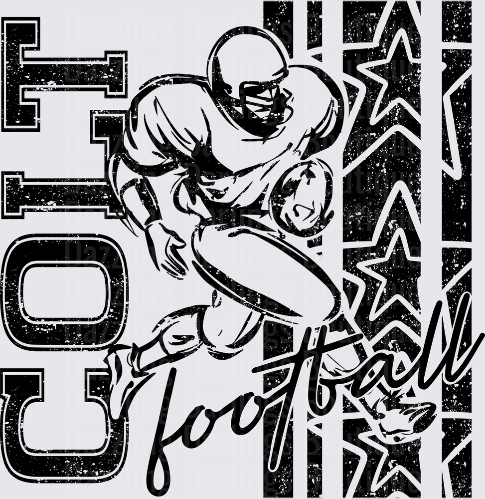 Colt Football Player Running Back Stars Script Text