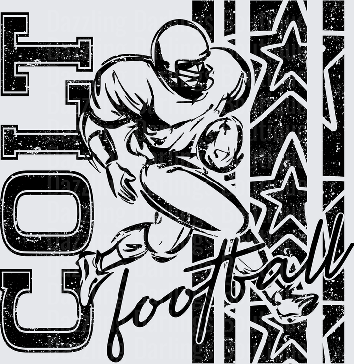 Colt Football Player Running Back Stars Script Text