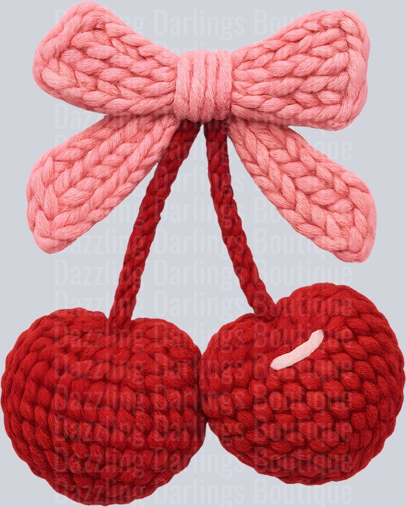 RED CHERRY WITH BOW
