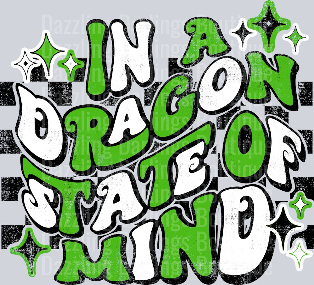 PICKENS DRAGONS DTF TRANSFER IN A DRAGON STATE OF MIND