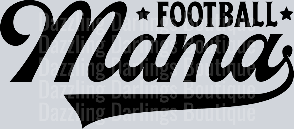 FOOTBALL MAMA BLACK