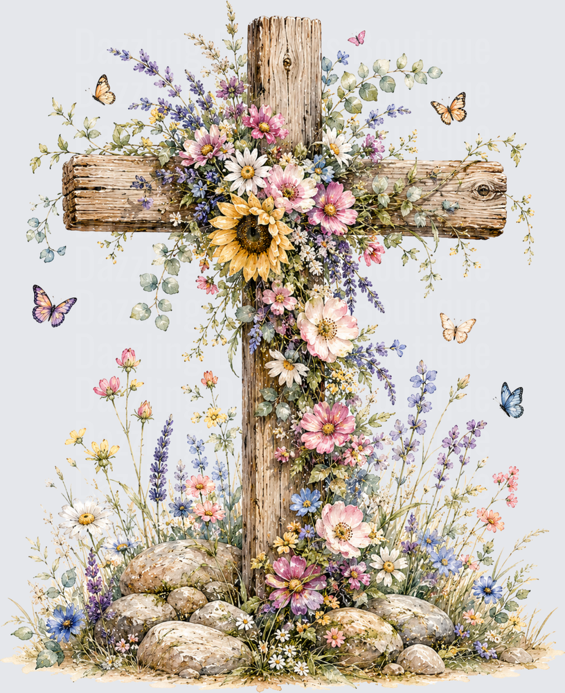 Floral Cross
