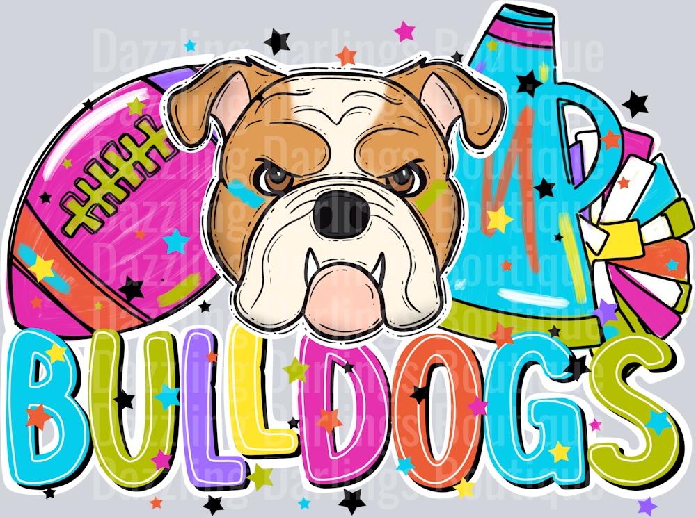 BULLDOGS FOOTBALL CHEER BRIGHT
