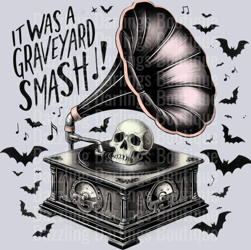 HALLOWEEN FALL DTF TRANSFER IT WAS A GRAVEYARD SMASH