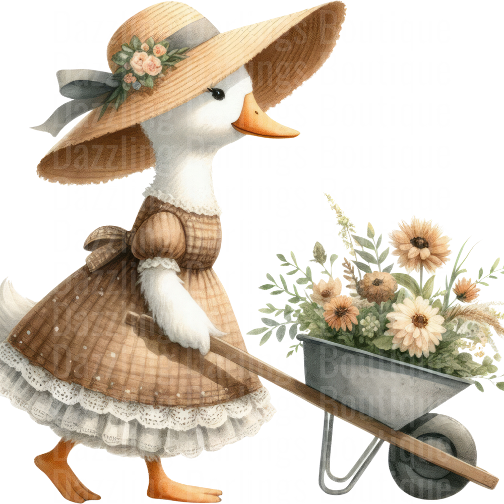 Vintage Cottagecore Goose (5)
