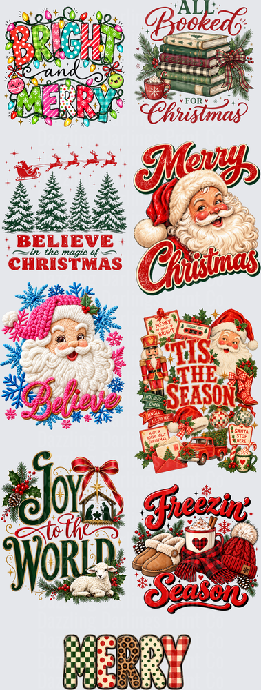 Christmas Premade 15 All Booked Joy To The World Freezin' Season