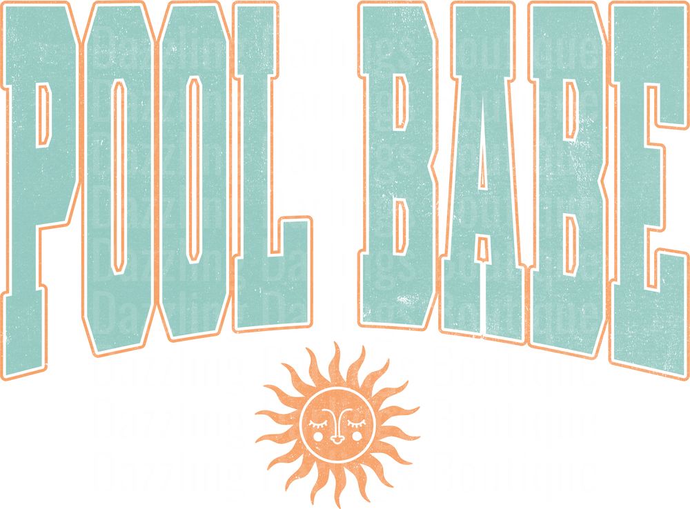 Aunt Baby Retro Typography with Smiling Sun Face Design